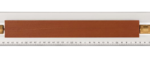 0101601 Millimeter scales rolling rule 450 mm