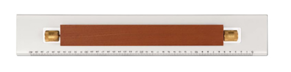 0101601 Millimeter scales rolling rule 450 mm