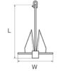 0105004_ Galvanized Danforth Anchor 50kg