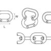 Stainless Chain connector HS 10mm