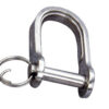 0121502 Stainless Shackle Stamped 4x24mm with Ring