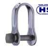 0121614 Hs Stamped D shackle 5x22mm ss