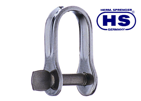 0121614 Hs Stamped D shackle 5x22mm ss