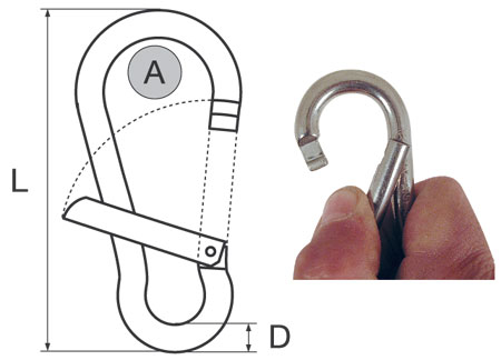 0211781_ Kong Wide Carabiner 8mm Side Open