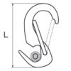 0222252_ Open End Jib Snap Hook 65mm