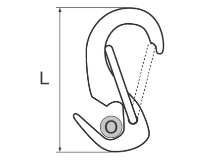 0222252_ Open End Jib Snap Hook 65mm