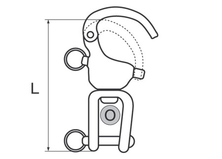 0222770_ Clevis Pin Swivel Eye Spi Snap Shackle 74mm