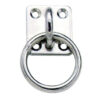 Stainless Steel eye plate 35x40mm with O ring 6mm
