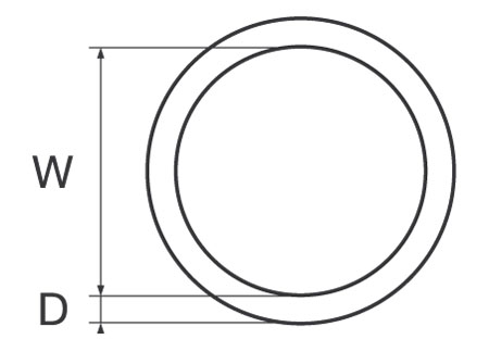 0236020_ Round Ring 6x50mm Stainless Steel