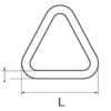 0236384_ Triangle Ring 6x40mm Stainless Steel