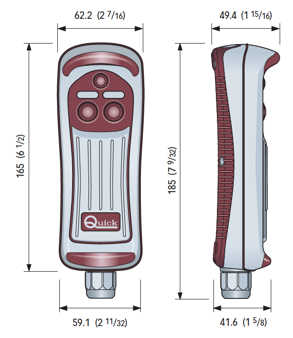 Quick Remote Control Up-Down 2 Buttons