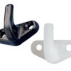 0332200 Horizontal Black Nylon Hook 32x16mm