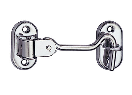 0334820 Double Jointed Cabin Door Hook 100mm Stainless Steel