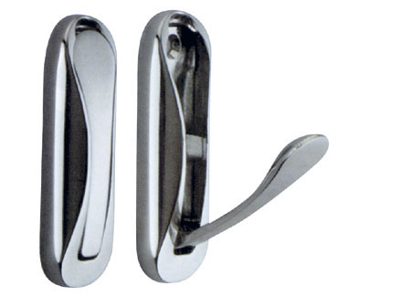 0335605 Stainless Steel Flush Hook 80x25mm