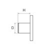 0343362_ Marine Lock With Knob 98x58x20mm