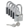 0344463 Padlock Set 4+1 Hardinox Master Key