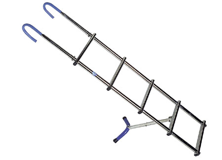 0505201 Stainless Steel Bow Ladders 3 Steps 24.5 x H80cm