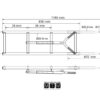 0505201_2 Stainless Steel Bow Ladders 4 Steps 24.5 x H110cm
