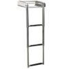 0505303 In Cage Retractable Telescopic Ladders 4 Steps ( 31 x H115cm)