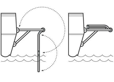 0506002_ Clamp Mount Folding Ladders 4 Wood Steps