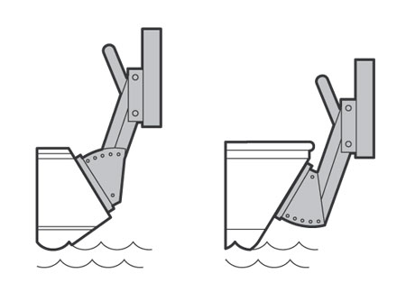 0520908_ Outboard Bracket Adjustable max 40kg Wood Plate