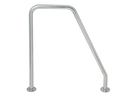 0611803 Handrail Angled Stanchion D25mm H585mm