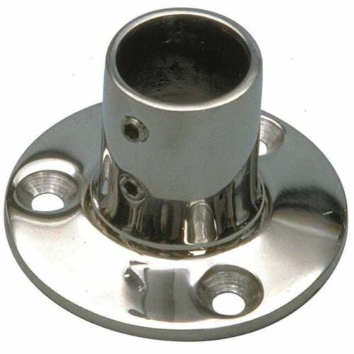 0630622 Round Base 90° Straight D22mm Stainless Steel