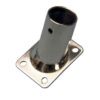 0631122 Rectangular Base Moulded 60° Railings Tube 22mm Stainless Steel