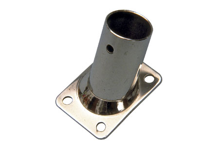 0631122 Rectangular Base Moulded 60° Railings Tube 22mm Stainless Steel