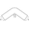 0633931_ Elbow Joint 110° D25mm Stainless Steel