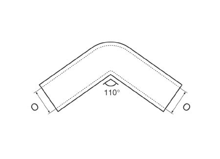 0633931_ Elbow Joint 110° D25mm Stainless Steel