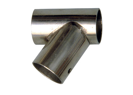 0634322 T Joint Left Moulded 60° Tube 25mm Stainless Steel