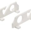 0800093 White Holder for 2 Fishing Rods 216mm x 73mm