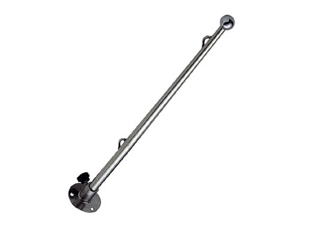 0810036 Stainless Steel Flag Pole with base D20 H600mm