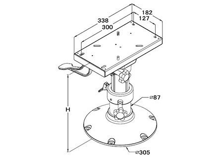 C:Documents and Settingshp◊¿√ÊPHOTOS AND DRAWING FOR M Seat Pedestal Adjustable Mod. Ocean H435/635mm Base 300mm