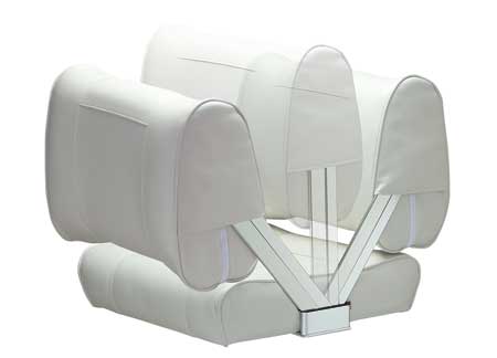0850050_ Foldable Seat White 520 x 500 x H500mm