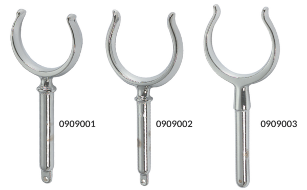 0909002_1 Chromed Brass Oarlock 58x14mm