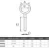 0909002_2 Chromed Brass Oarlock 58x14mm