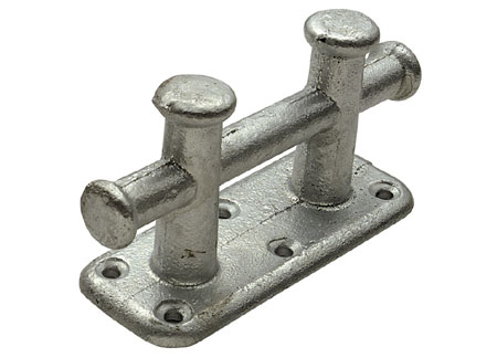 1100720 Double Crossed Bollard 200x70mm Galvanized