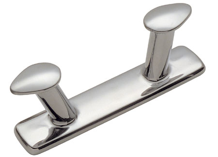 1101010 Classic Double Shaft Bollard 100mm Chrome Brass
