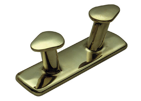 1102010 Classic Double Shaft Bollard 100mm Polished Bronze