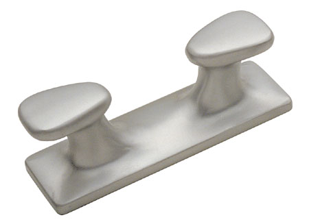 1111213 Anodized Aluminium Bollard with Double Shaft 230mm