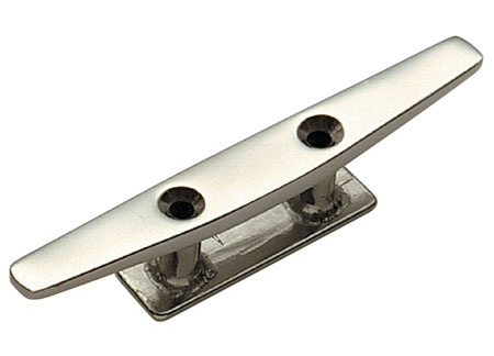 1112510 Deck Cleat Model Thin 100mm Stainless Steel