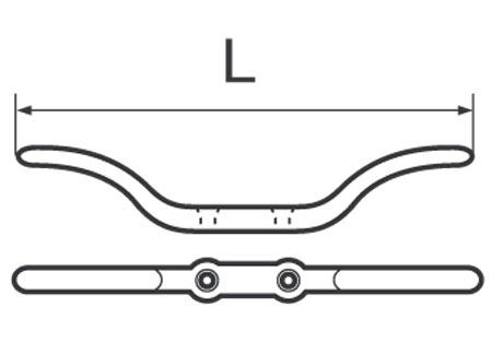 1113506_ Stainless steel cleat 67mm