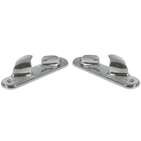 1130011 Pair of Chromed Brass Fairleads 250x45mm max Rope 24mm
