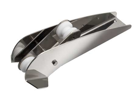 1140202 Bow Roller Model Universal Pivoting 290x70mm Stainless Steel