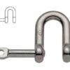 120106 Stainless Steel D Shackle 6mm Captive Pin