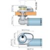 Windlass Quick CL1 500W 12v Low Profile - 6mm Chain