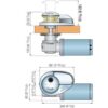 Windlass Quick DP1 500W 12v Low Profile - 6mm Chain
