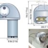Windlass Quick Eagle 500W 12v with Drum - 6mm Chain